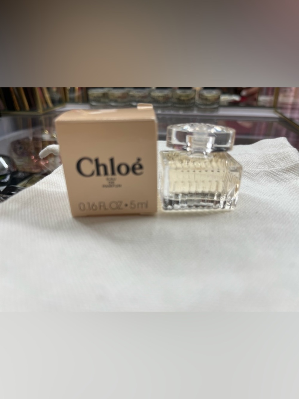 Chloé Mini- Light Beige & Clear